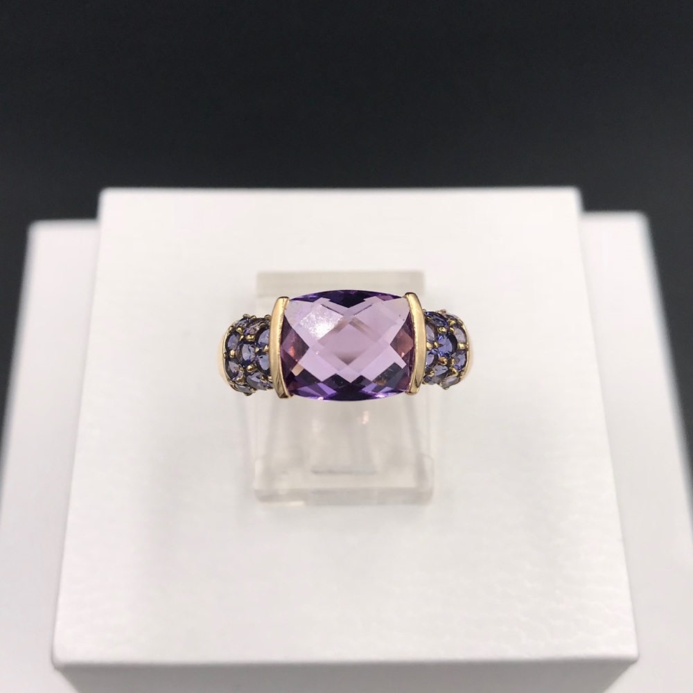 10k Gold Amethyst & Iolite Ring